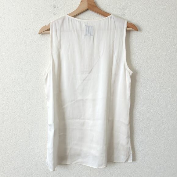 GoSilk Go Women's Washable Silk Tank Top Cream Soft White Size Small Excellent S - Picture 2 of 7